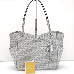 Michael Kors Large Silver Tote Bag